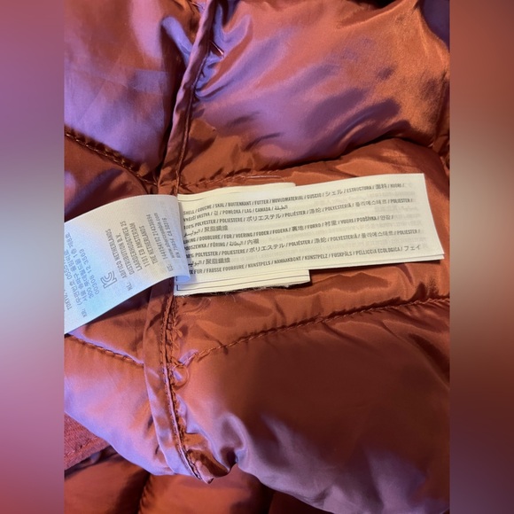 Abercrombie & Fitch Packable Puffer Coat Women Small Pink Removable Hood - Picture 6 of 6